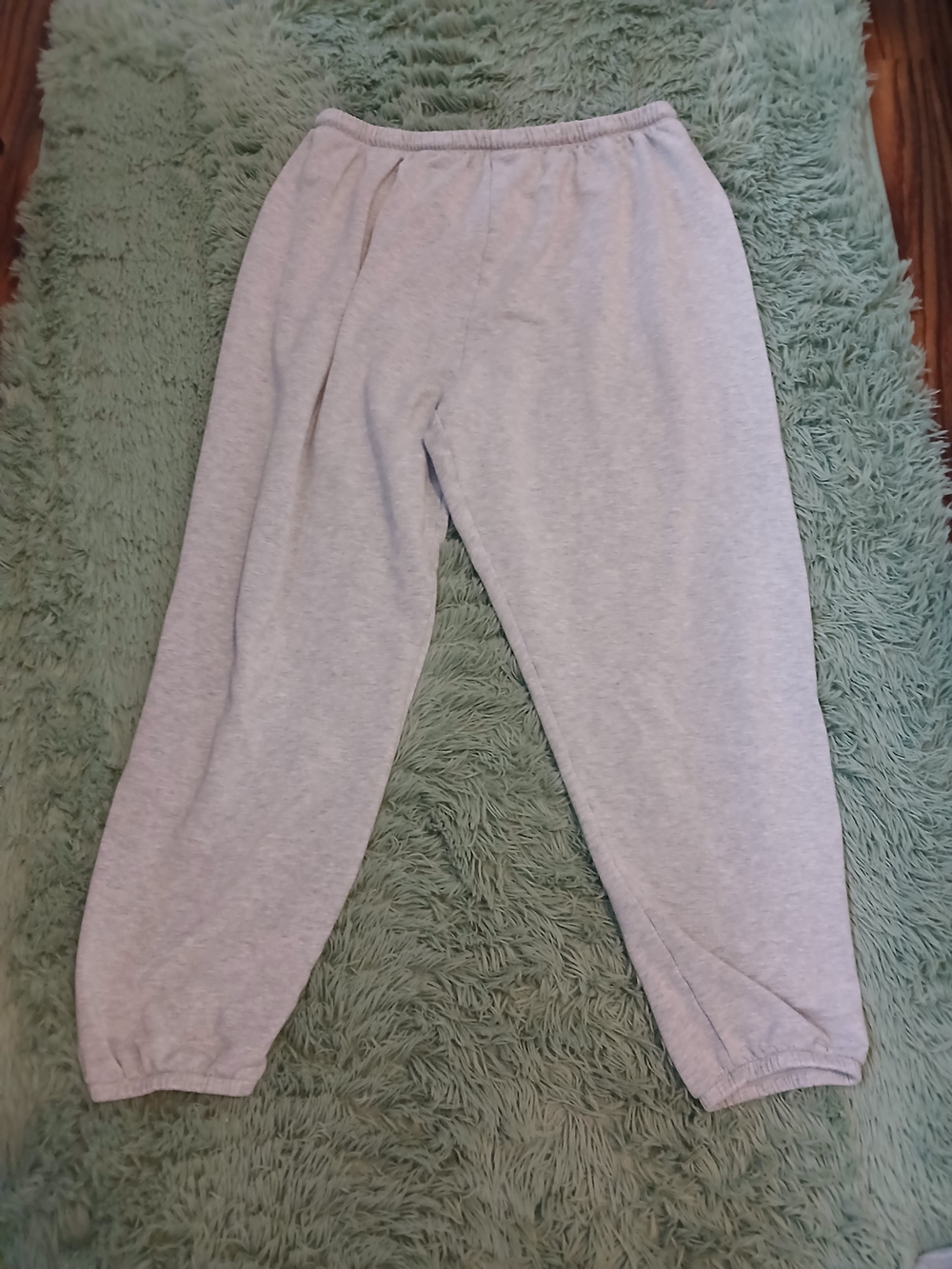 aerie Light Gray Cozy Elastic Waist Joggers